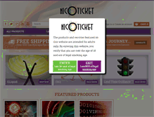 Tablet Screenshot of nicoticket.com